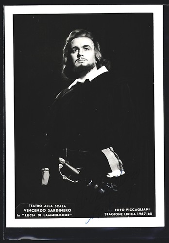Cartolina cantante lirico