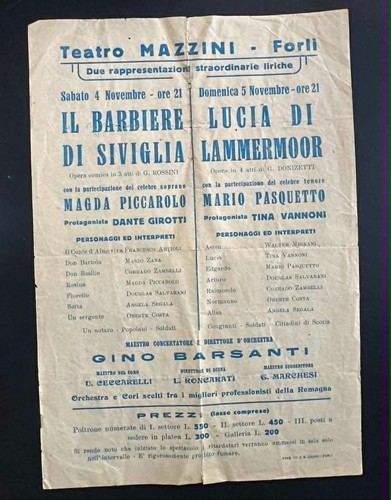 Locandina teatro mazzini - teatro,